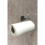 Aesco Rulo Havluluk Peçetelik, Yapışkanlı, Pratik Banyo Askısı, Kağıt Rulo Havluluk, Siyah