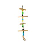 Aesco Sallanan Merdiven Kuşu Oyuncağı 27XX8 cm - Ahşap - Bej