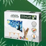 Aesco Sayılarla Boyama Tuval Seti - Fırça ve Boya Dahil