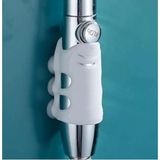 Aesco Silikon Vantuzlu Duş Başlığı Askı Aparatı, Banyo Için Pratik Çözüm - 012-Siyah