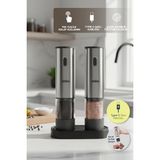 Aesco Sinbo SHB-7521 Otomatik Tuz ve Karabiber Öğütücü Seti Standlı Type-C Şarjlı Ayarlanabilir Öğütme - 0,2 kg