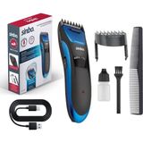 Aesco Sınbo SHC-4394 Saç Sakal Düzeltme Makinesi, USB Şarjlı Kablosuz Saç Kesme Makinesi, 1-24 Ayarlı Tarak, Paslanmaz Çelik Bıçak, Saç Sakal ve Ense Için