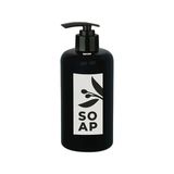 Aesco Sıvı Sabunluk Yuvarlak Plastik 500 ml - Siyah