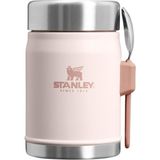 Aesco Stanley Classic Legendary Yemek Termosu + Kaşık 0.4 Litre - Pembe Kuvars (Rose Quartz) | Paslanmaz Çelik - 1
