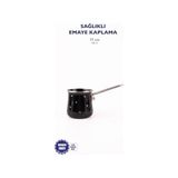 Aesco Star Yıldız Desenli Emaye Cezve (Tüm Ocaklarda Kullanılabilir) - 0,1 kg