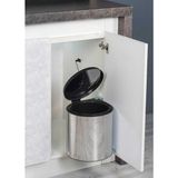 Aesco Starax S-2251 Paslanmaz Çöp Kovası Krom Dolap Içi 10 Litre