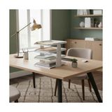 Aesco Steelline 4 Katlı Metal Dosya Rafı - Masa Üstü Ultra Sağlam Ofis Organizer (29.5X30.5X25CM) (Beyaz)