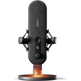 Aesco Steelseries Alias Pc Için USB Mikrofon—oyun, Canlı Yayın ve Podcast’ler Için 3 Kat Daha Büyük Kapsül—yayıncılara Ses Yazılımı Için Sonar—yapay Zeka Gürültü Engelleme—led Sessize Alma ve Düzey Izleme