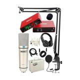 Aesco Stüdyo Ekipmanları Style Paket-3 Cx1 Mikrofon Ses Kartı Stüdyo Kayıt Seti