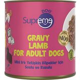 Aesco Supreme Dog Mini Irk Yetişkin Köpekler Için Soslu Kuzulu Konserve Mama, Yüksek Proteinli, Tavuk ve Kuzu Etli, 200 gr - 0,35 L