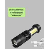 Aesco Suya Dayanıklı 4 Modlu Mini LED El Feneri - Lisinya