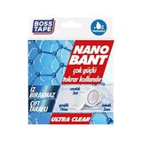Aesco Tarafli Nano Bant, 19 mm x 3 mt Boyut, Seffaf Çift