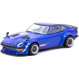 Aesco Tarmac Works 1/64 Nissan Fairlady Z S30 Widebody Blue - Designed By Jon Sibal