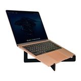 Aesco Taşınabilir Ahşap Laptop Standı - Siyah