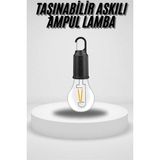 Aesco Taşınabilir Askılı Ampul Kamp Lambası Askılı Type-C Şarjlı Bahçe Lambası - Lisinya