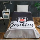 Aesco Tek Kişilik Lisanslı Beşiktaş Battaniye - 58 x 42 cm - 1 x 32 x 27 cm