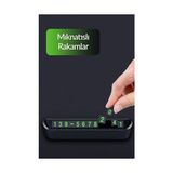 Aesco Telvesse 2li Set Araç Park Telefon Numaratörü Güneşlik Kartlıklı Gözlük Tutucu Aparatı Parkmatik Aç Kapa