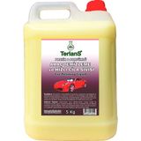 Aesco Terlans Araç Temizleyici & Parlatıcı Hızlı Cila 5 kg + Mikrofiber Bez | Boyalı Yüzey, Plastik Aksam Temizleme | Parfümlü Quick Detailer, Iz Bırakmaz Parlaklık - Antrasit - 13 cm
