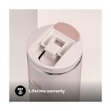 Aesco The Transit Fliptop Mug Termos Bardak, 0.60 L, Pembe Kuvars (Rose Quartz) - 0 - Siyah