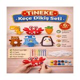 Aesco Tineke 6 Adet 3 Yaş Çocuklar Için Eğitici Oyuncak Kendin Yap Montessori Keçe Dikiş El Sanatları Seti 3 Yaş