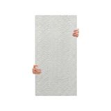 Aesco Tink 3D Kendinden Yapışkanlı Duvar Kağıdı Yeni Nesil Akustik Keçe Panel Desenli 52X98 cm (Beyaz, 10 Adet 5 M²)