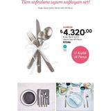 Aesco Tupperware Çatal Bıçak Seti 12 Kişilik Toplam 48 Parça
