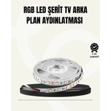 Aesco Tv Arkası LED Şerit Işık Otomatik Açma Kapama Özellikli 2mt