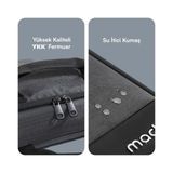 Aesco Unicity Eco MCE-1111 Çevre Dostu Laptop Çantası, Ykk Fermuarlı Çantası, MacBook Air/pro ile Uyumlu Bilgisayar Çantası, Erkek Kadın 14.1 Inç Notebook El Çantası, Siyah
