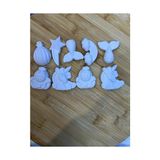 Aesco Unicorn Taş Boyama Seti – 6 Renk Akrilik Boya & 1 Fırça – Kendin Boya Hobi Seti - 41 Delft Blue