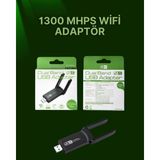 Aesco USB 3.0 Wireless Adaptör – 2.4ghz & 5ghz Destekli