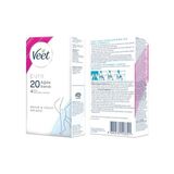 Aesco Veet Pure Hipoalerjenik Bacak & Vücut Bölgesi Için Parfümsüz Sir Ağda Bandı (1 x 20 Adet)