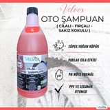 Aesco Velvox Cilalı Oto Şampuanı 1l | Süper Yoğun Köpük | Ph Nötr | 1:60 Konsantre | Seramik & Ppf Uyumlu | Nano Boya Koruma | Antistatik Araç Şampuanı | Sakız Kokulu - Antrasit - 13 cm