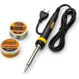 Aesco Vıvaluxe Bortepe Işıklı 60W Lehim Seti, MA-A02 Havya, Lehim Teli ve Lehim Macunu Dahil, Elektronik, Bilgisayar, Ev ve Hobi Onarımları Için - 0-Koyu Mavi - 1 Adet