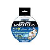 Aesco Vodaseal 53.01.021 Çift Taraflı Montaj Bandı, 25X10