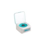 Aesco Vothoon Nostalji Mini Plak Görünümlü Radyolu Bluetooth Hoparlör 3D Ses Dalgası Retro Müzik Plak Beyaz
