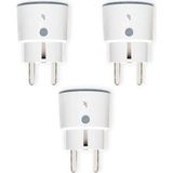 Aesco Wi-Fi Akıllı Priz, 3'lü Set, 16A Güç Kapasitesi