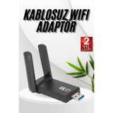 Aesco Wifi Adaptörü Bt5.0 Wifi 2'si Bir Arada Çift Bantlı Çift Anten