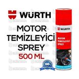 Aesco Würth Motor Temizleyici Sprey 500 ml (Su Gerekmez) - 1 - Kırmızı