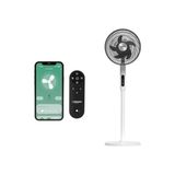 Aesco Xenon Smart Akıllı Vantilatör | 60W Mobil Kontrol Wifi Kumandalı 3 Kademeli Sessiz Ayaklı Vantilatör X7430 [enerji Sınıfı A++]