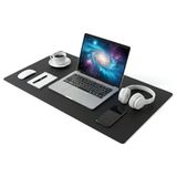 Aesco Xl Deri Mouse Pad, 90X40 Cm, Ofis Kullanımına Uygun - Ahşap