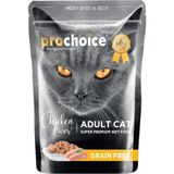 Aesco Yetişkin Kediler Için, Tahılsız, Jöle Içinde Tavuk ve Ciğer Parça Etli Yaş , 85 G x 24 Adet