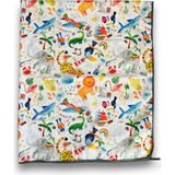 Aesco Yorni Jungle Çok Amaçlı Su Geçirmez Aktivite Yer Örtüsü (145X100 Cm) - 00-Siyah - Beyaz - 1 x 10 m