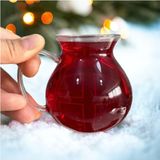 Aesco Yzhome 6'lı Keyfi Ala Borosilikat Cam Kulplu Çay Bardağı 220ML Bardak - 00-Siyah - Beyaz