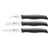 Aesco Zwilling 38737000 Twin Grip Bıçak Seti, 3 Parça, Friodur Bıçak, Sap: Plastik, Siyah, 350 x 105 x 15 Mm, 1 Paket