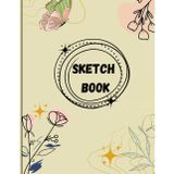 Aesthetic Boho Floral Sketchbook: 100 Pages of Premium Mixed Media Paper for Drawing, Painting, and Sketching | Sage Green Cottagecore Blank Art Journal for Artists and Students (8.5 x 11 Inches)q