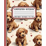 Aesthetic Cute Cavapoo Puppies Composition Notebook: 7.5" x 9.25", 120 Wide Ruled Pages, Paperback, Matte Finish – Decorative Writing ... Teachers, Writers, and Everyday Note-Taking