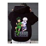 Aesthia Hunter X Hunter Sırt ve Ön Baskılı Oversize Sweatshirt- Mingalondon