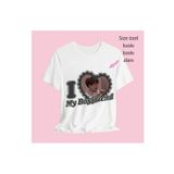 Aesthia I My Boyfriend Kişiye Özel Fotoğraf Baskılı Beyaz T-shirt K Pop Tasarım Sevgili Tişörtü