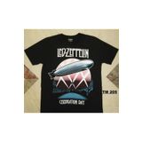 Aesthia Led Zeppelin Baskılı Siyah Günlük Rahat Kesim T-Shirt