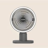 Aet 3 Kademeli Masaüstü Vantilatör Şarjlı Soğutucu USB Fan - Siyah
